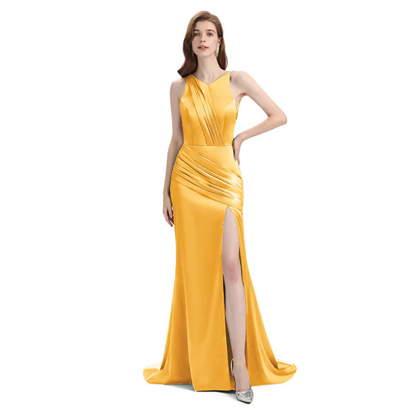 Mismatched Mermaid Marigold Sexy Elegant Mermaid Long Bridesmaid Dresses, BD3393