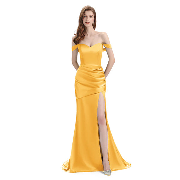 Mismatched Mermaid Marigold Sexy Elegant Mermaid Long Bridesmaid Dresses, BD3393