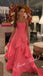Elegant Soft Satin Sweetheart Ruffled A-Line Floor Length Prom Dress, PD4093