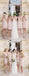 Mismatched  Pretty Short Lace Knee-Length Blush Pink Mini Custom Bridesmaid Dress, WG115