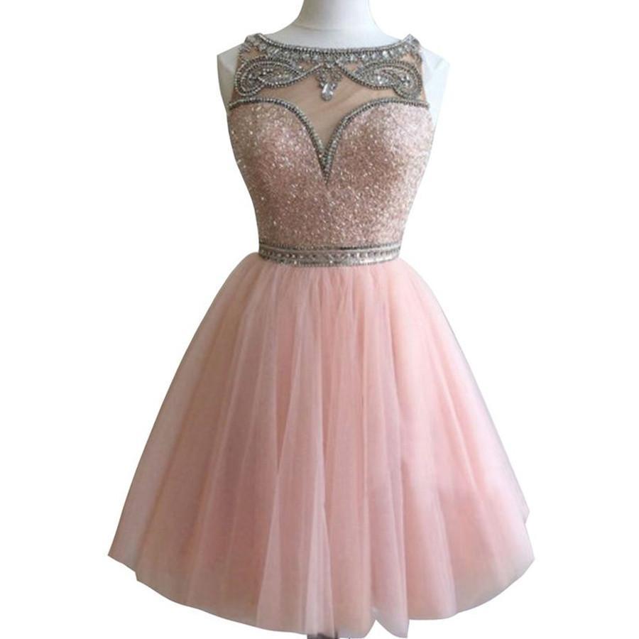Dark pink Bateau gorgeous Stunning casual homecoming prom gown dresses, BD00154