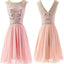 Blush Pink  Chiffon Elegant fashion cute graduation casual party homecoming dresses, BD00194 - SposaBridal