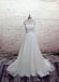 Cheap Lace Straps Scoop Tulle A-line Wedding Dresses Online, WD370 - SposaBridal