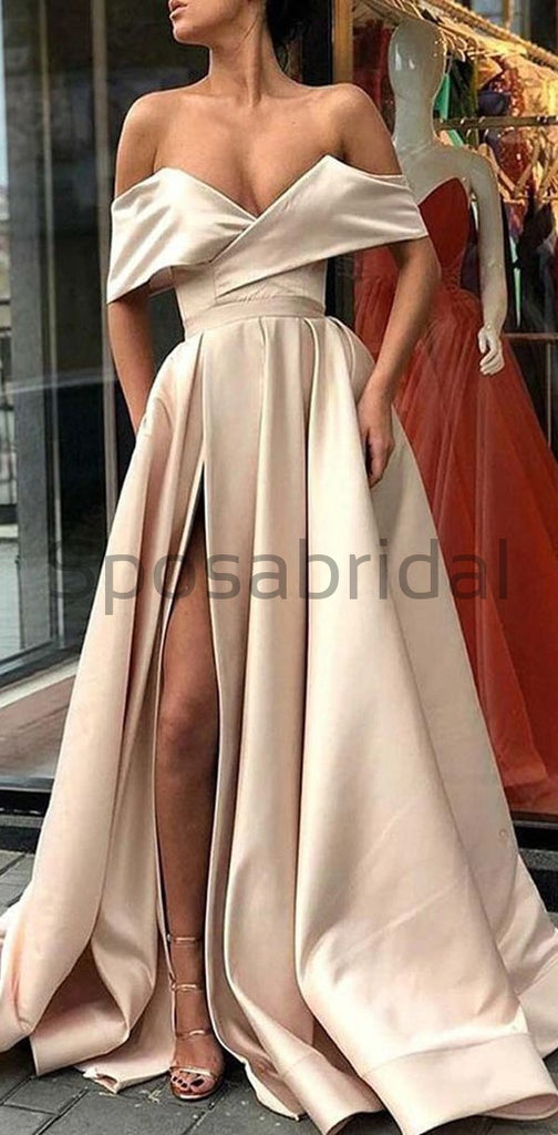 A-Line Elegant Charming Long Formal Prom Dresse, Evening Gowns with Split, PD0941