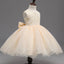 Beige Lace Top Sleeveless Flower Girl Dresses, Popular Tulle Flower Girl Dresses,  FG039 - SposaBridal