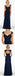 Cap Sleeve Open Back Lace Sweet Heart Chiffon Navy Blue Formal Cheap Bridesmaid Dresses, WG43 - SposaBridal