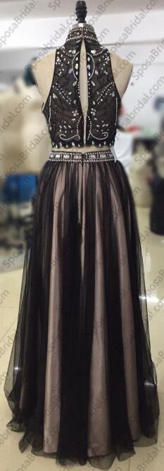 Custom Tulle Two Piece Most Popular Gorgeous Evening Prom Dress, Party gown, PD0321