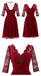 Cheap Short Chiffon Lace top Long Sleeves Custom Most Popular A-line V -Back Bridesmaid Dress , WG256 - SposaBridal
