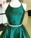 Sexy Emerald Green Backless Simple Short Cheap Homecoming Dresses Under 100, CM575