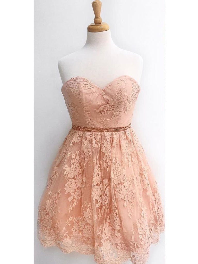 Sweetheart Charming  Lace Cheap Short Homecoming Dresses Online, CM591