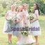 Cap Sleeves Lace Soft Free Custom Bridesmaid Dresses, Most Popular Bridesmaid Dress Online, PD0525 - SposaBridal