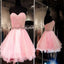 Blush Pink Strapless Sweetheart lovely charming cheap  Homecoming  Dress,BD0096