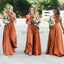 A-Line Halter Floor-Length Soft Cheap New Modest Fall  Affordable Bridesmaid Dresses ,WG350