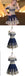 A-Line Off-the-Shoulder Short Sleeves Appliques Navy Blue Homecoming Dresses ,BD0255 - SposaBridal