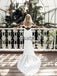 A-line Full Lace Off the Shoulder Beach Vintage Wedding Dresses WD0473
