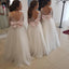 A-line Long Sleeves Ivory Tulle Lovely Flower Girl Dresses with bow FG147
