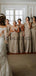 A-line Lace Chiffon Elegant Fashion Floor-length Bridesmaid Dresses WG601