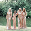 Affordable Mismatched Sequin Sparkly Most Popular Bridesmaid Dresses, Modest Bridesmaid Dress WG560