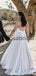Attractive Lace A-line Country Illusion Long Wedding Dresses WD0569