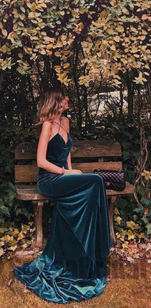 Backless Soft Cheap Charming Modest Spaghetti Straps Prom Dresses, 2018  prom dress, Evening dresses, PD0597