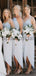 Blue Mismatched Short Beach Simple Popular Bridesmaid Dresses WG794