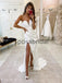 Charming Mermaid Long Simple Modest Wedding Dresses, Prom Dresses WD0425