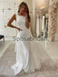 Charming Mermaid Simple Elegant Long Beach Wedding Dresses WD04227