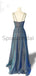 Charming A-line Spaghetti Straps V-Neck Long Vintage Simple Elegant Prom Dresses PD1765