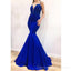 Charming Blue Mermaid Spaghetti Straps Sexy  Formal Prom Dresses, Evening Dress , PD1340