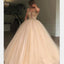 Charming  Gorgeous Spaghetti Straps Tulle Long Popular Prom Dresses with bead, party queen dress , PD0884 - SposaBridal
