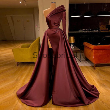 Cheap One Shoulder Unique Long Fashion Prom Dresses PD2146
