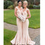 Cheap Mermaid Elegant Simple Bridesmaid Dresses, 2019 Straps Wedding Party Dresses, WG275 - SposaBridal