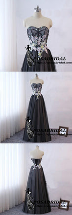 Long Sweetheart A-line Lace Up Back Bridesmaid Dresses, Elegant Prom Dresses, ,WG322