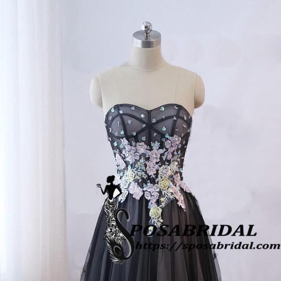 Long Sweetheart A-line Lace Up Back Bridesmaid Dresses, Elegant Prom Dresses, ,WG322