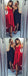 High Low V Neck Simple Cheap Short Red Homecoming Dresses Online, CM535