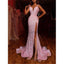 Long Pink Mermaid High Slit Sequin Sparkly Long Prom Dresses,evening dresses PD1593