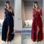 Long Sleeves Burgundy Blue Chiffon Popular Modest Prom Dress, PD0738
