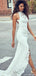 Sexy Sleeveless Full Lace Side-slit Mermaid Beach Long Wedding Dresses, WD0578