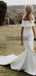 Mermaid Off the Shoulder Simple Romantic Wedding Dresses WD0519