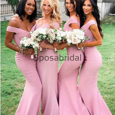 Mermaid Pink Hot Sale Formal Long Bridesmaid Dresses WG833