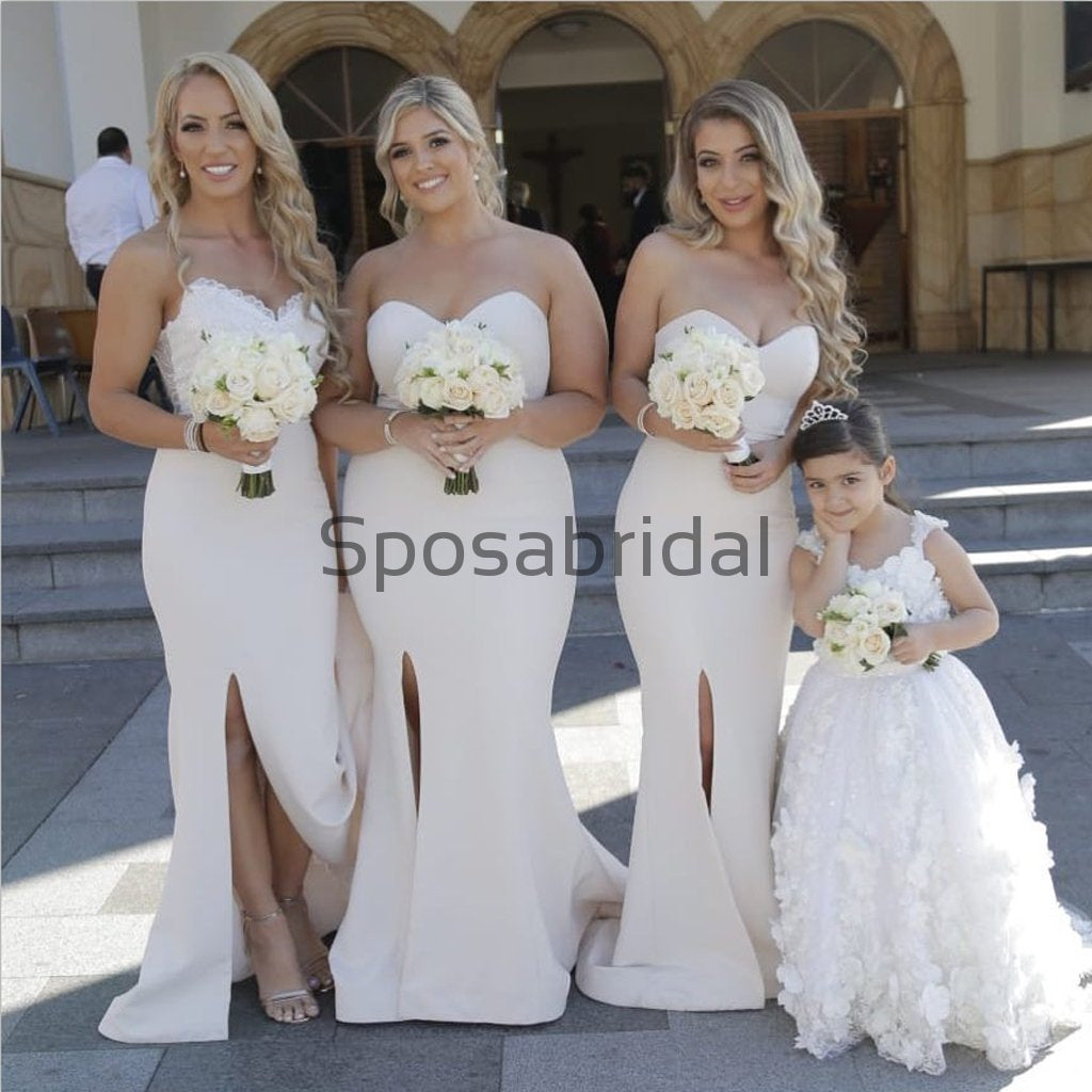 Mermaid Sweetheart Simple Modest Bridesmaid Dresses WG772