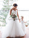 Off White Lace Tulle Spaghetti Strap Mermaid Wedding Dresses WD365