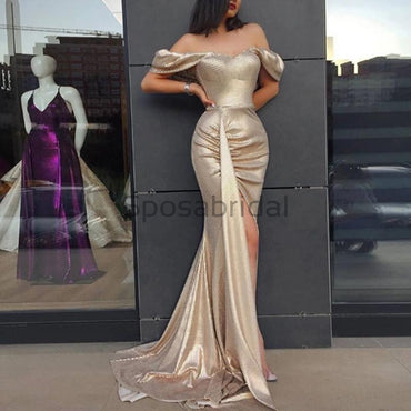 Off the Shoulder Newest Unique Fashion Mermaid Sexy Elegant Long Prom Dresses PD1642