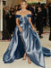 Charming Colorful Shiny Off Shoulder Ball Gown Fashion Prom Dresses, PD3508