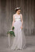 Simple Illusion Spahgetti Straps Tulle A-line Wedding Dresses Online, WD369