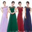 Colorful Chiffon Lace Applique A-line Floor-length Bridesmaid Dresses , wedding guest dress ,PD0298