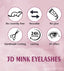 3D Mink Eyelashes, 4 Pairs Fake Eyelashes Natural Mink Lashes