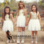 Sequin Sparkly Short Round Neck Flower Girls Dresses, Popular Lovely Junior Bridesmaid Dresses, FG122