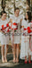 Short Lace Mismtched Most Popular Beach Bridesmaid Dresses WG864