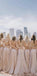 Simple Affordable Blush Pink Straps Soft Long Bridesmaid Dresses, WG522